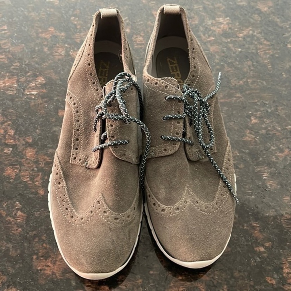 Cole Haan suede zero grand lace up shoes